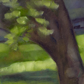 Trunk Bottom painting detail by Alexandria Levin