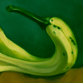 Two-Tone Gourd painting detail by Alexandria Levin