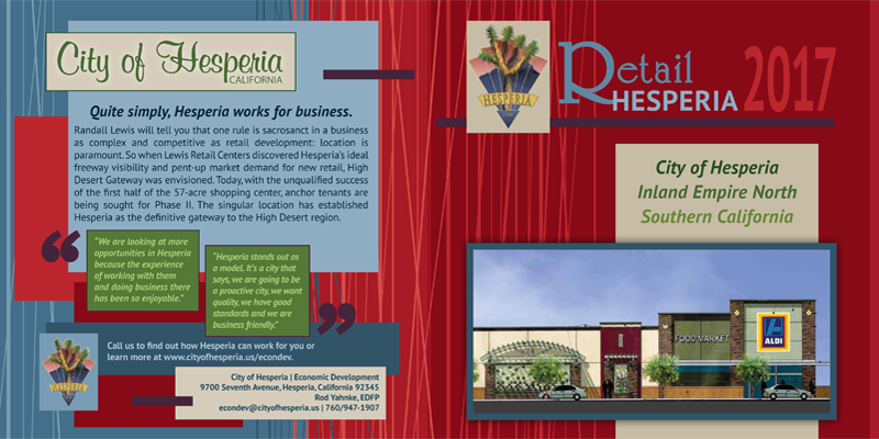 Hesperia annual retail booklet cover