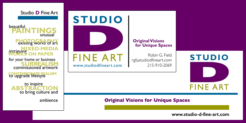 Studio D identity and logo