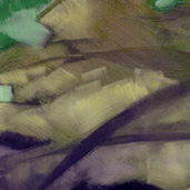 Azalea painting detail by Alexandria Levin