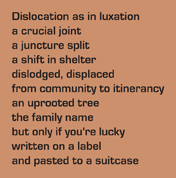dislocation as in luxation by alexandria levin
